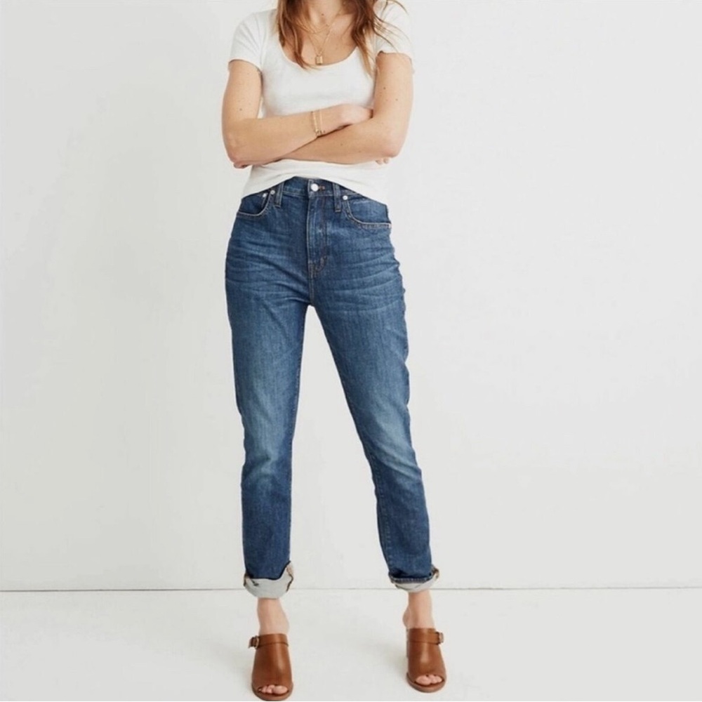 Madewell The High-Rise Slim Crop Boy Jean size 25